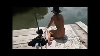 Geil gewichst auf dem Teg