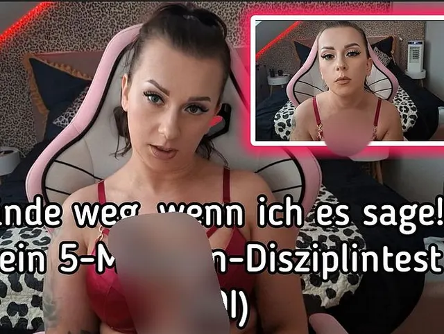 Hände weg, wenn ich es sage! Dein 5-Minuten-Disziplintest (JOI)