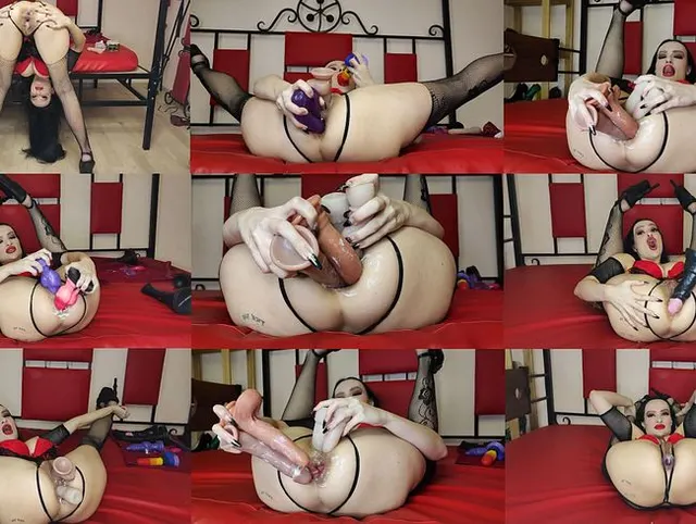 Doppelter Analsex, doppelter Vaginalsex, DP, DVDA, klaffendes Loch, gewaltiges Squirting
