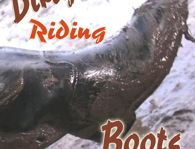 Matschige Reitstiefel