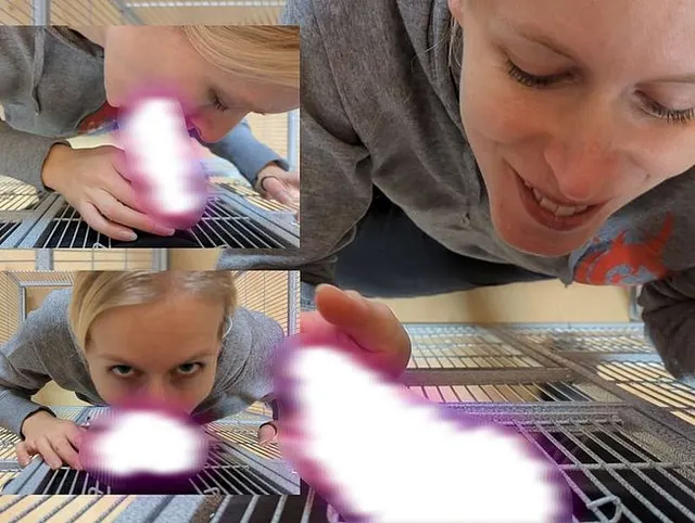 Lea im Käfig - Glory Hole