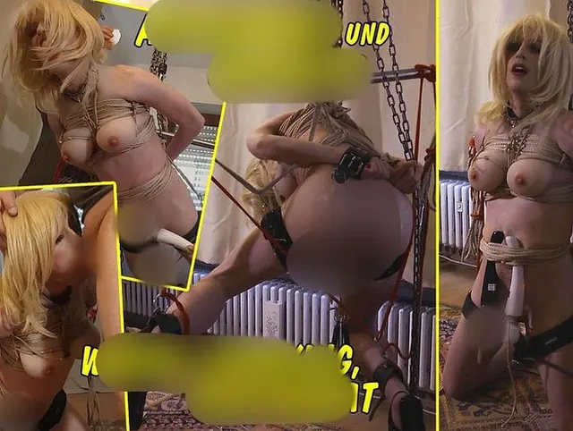 Aufgehängt und gequält! Wachs, Whipping, Deepthroat!!