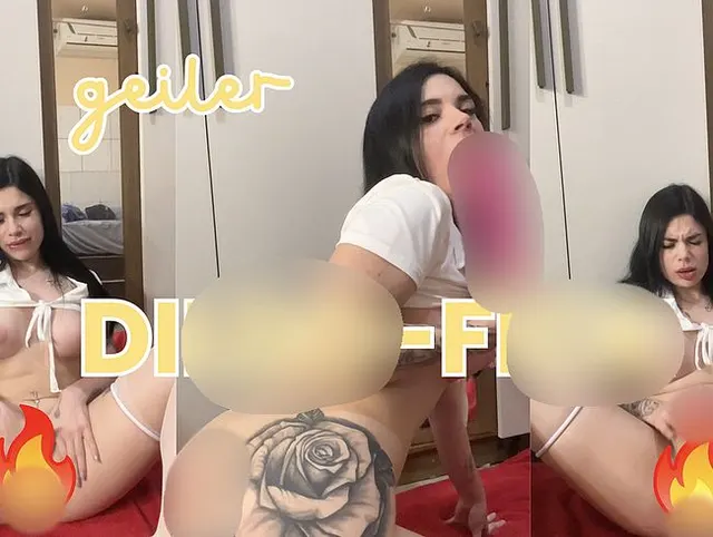 GEILHEIT PUR!! Ich stopfe mir Vibrator in Muschi und Arsch und lecke ihn danach ab!!