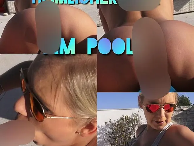 Heimlicher Fick am Pool