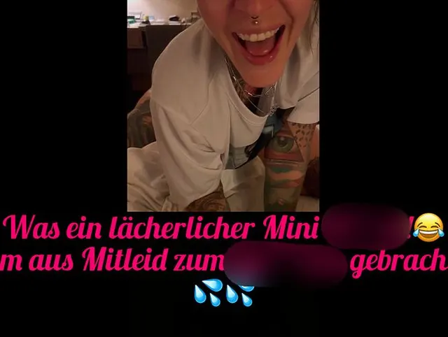 LÄCHERLICHER MINI PIMMEL (9cm) AUS MITLEID ZUM SPRITZEN GEBRACHT!