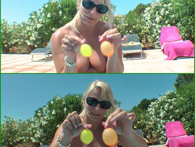 Ballons in der Fotze
