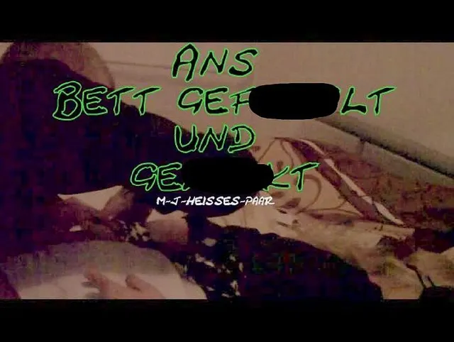 Ans Bett gefesselt und geleckt