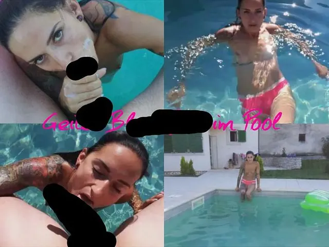 Geiler Blow Job im Pool
