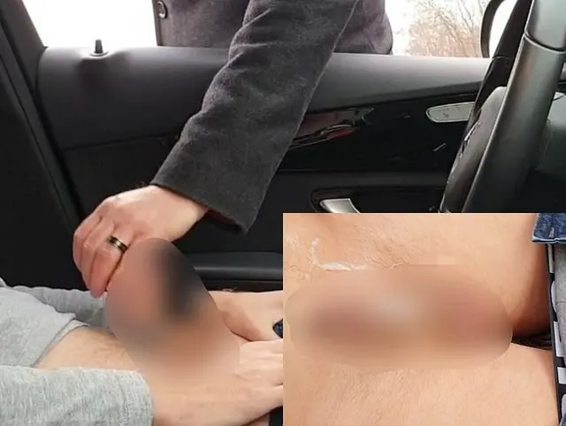 Verheirateter Fremder auf dem Rastplatz