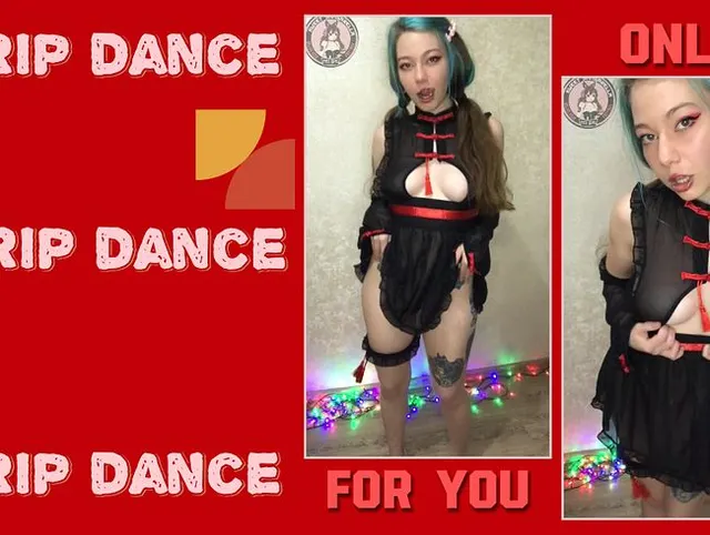 Ungezogenes Mädchen macht neckischen Tanz mit Luftballons.
