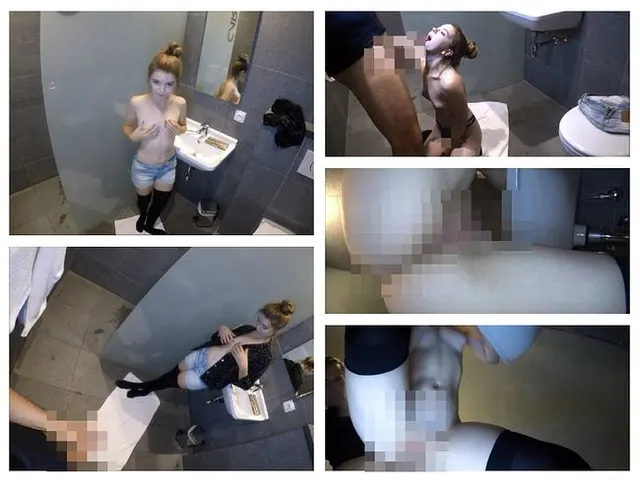 Süßes sexy Teen heimlich im Badezimmer gefickt...