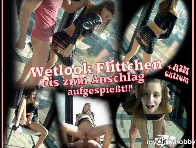 WETLOOK Flittchen bis zum Anschlag aufgespiesst