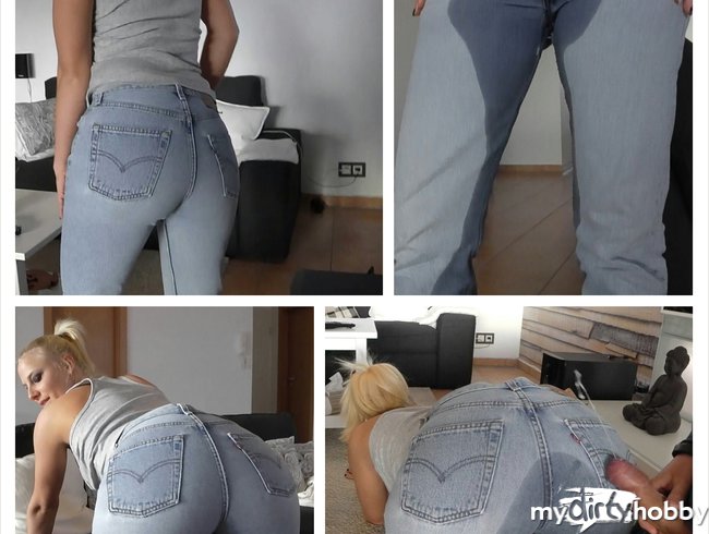 Jeans Piss in Levi´s  mit Cumshot