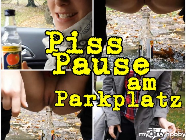 Piss-Pause am Parkplatz