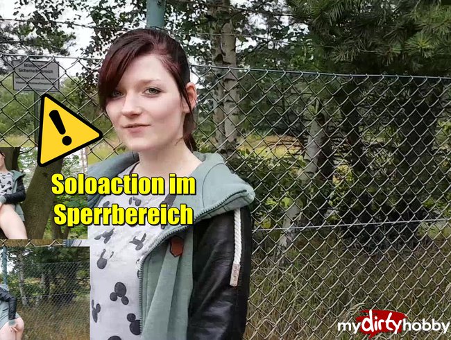 KRASS!!! Outdoor Solofick im Sperrbereich!