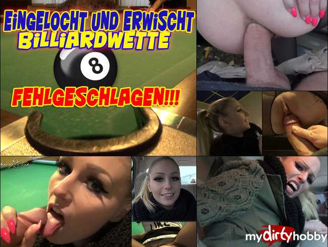 EINGELOCHT UND ERWISCHT!! BILLIARDWETTE FEHLGESCHLAGEN!!!