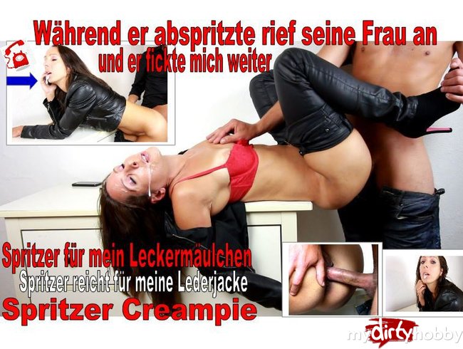 Während er abspritzte rief seine Frau an, er fickte weiter