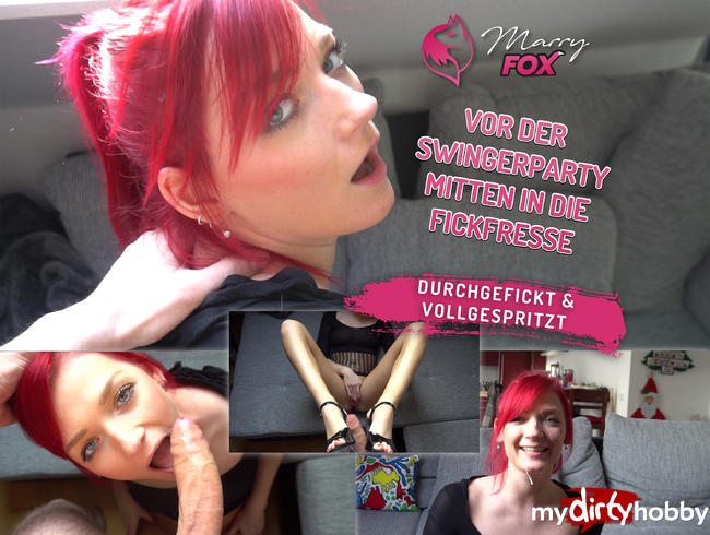 Vor der Fickparty mitten in die Fickfresse!