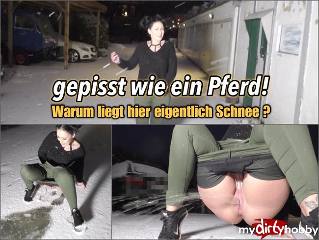 gepisst wie ein Pferd !!