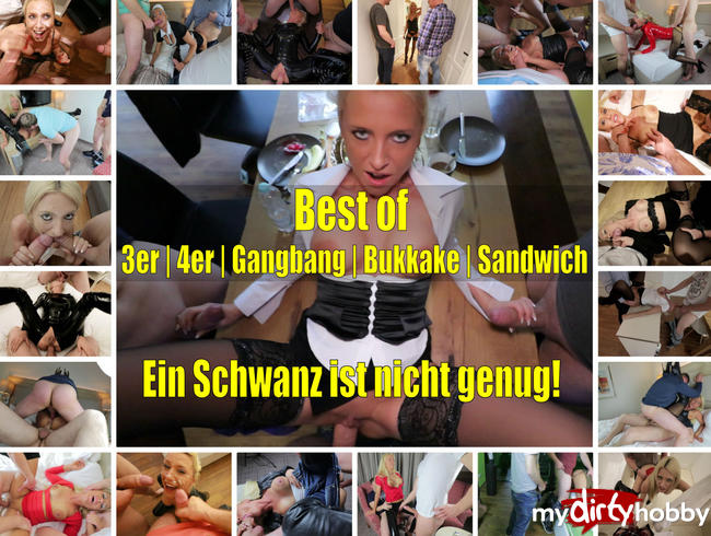 BEST OF 3er|4er|Gangbangs|Bukkake|Sandwich - Ein Schwanz ist nicht genug!