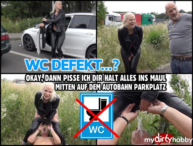 Autobahn WC defekt | PUBLIC PISS | Mein Champagner ist für jeden da