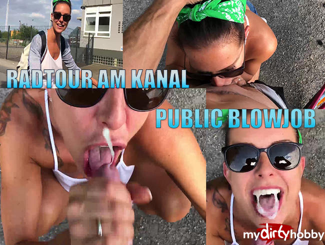 Public Blowjob - Radtour am Kanal.