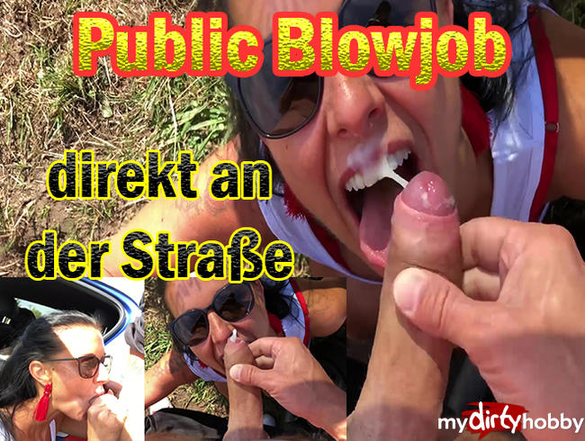 Public Blowjob - direkt an der Straße