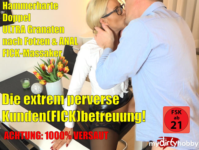 Die extrem perverse Hardcore Kunden(FICK)betreuung | MEGA XXL DOPPELPISS + SPERMAFRESSE