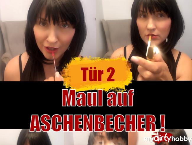 Tür 2 - Maul auf Aschenbecher