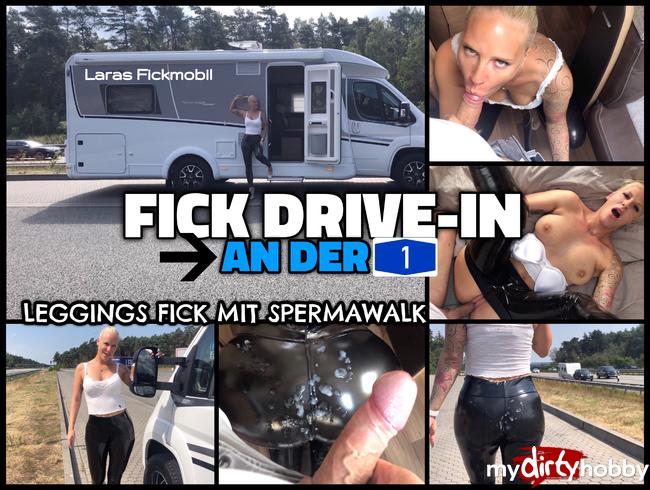 FICK DRIVE IN AN DER A1 | Spritz meinen Leggings Arsch voll