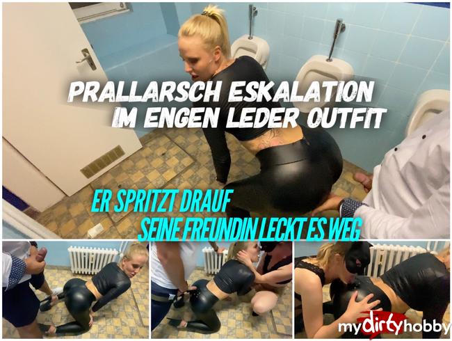 Prallarsch Eskalation | Er spritzt drauf, seine Freundin leckt es weg