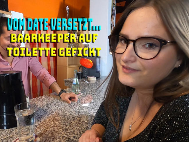 Vom Date versetzt. Barkeeper auf Toilette gefickt