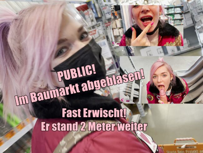 PUBLIC! Baumarkt Blowjob fast erwischt?!