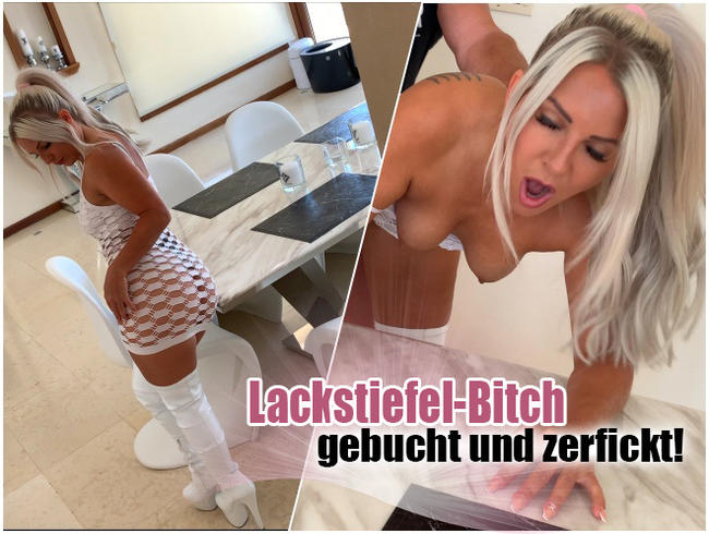 Lackstiefel-Bitch gebucht und zerfickt!