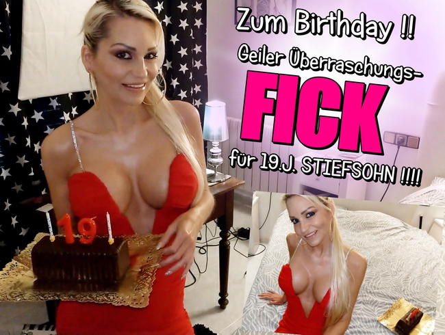 ZUM BIRTHDAY !! Geile FICK ÜBERRASCHUNG für 19j. STIEFSOHN !