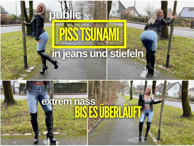 PISS TSUNAMI in Jeans und Stiefeln | bis es überläuft