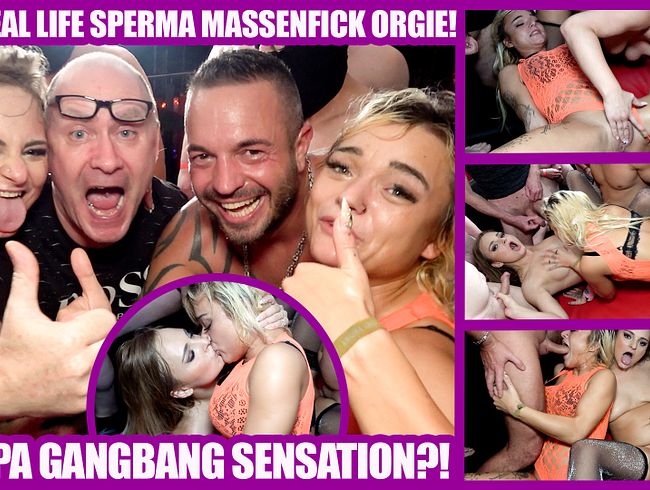 EUROPA GANGBANG SENSATION?! 100% REAL LIFE SPERMA MASSENFICK ORGIE!!!